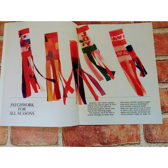 Vtg 1985 - Patchwork Projects - BHG -‎ 15 Full Size Projects - Craft Booklet - Picture 5 of 9